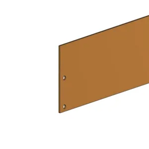 Græskanter i rusten stålplade H14 cm