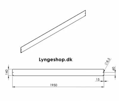 Gr&aelig;skanter varmgalvaniseret st&aring;l H14 cm