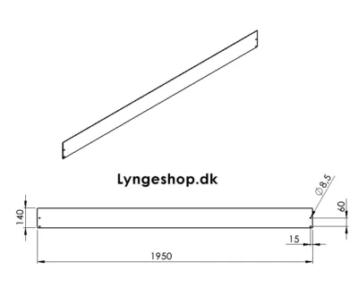 Gr&aelig;skanter i rusten st&aring;lplade H14 cm