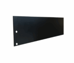 Sort lakeret græskanter af stålplade 14x195cm. 2 mm