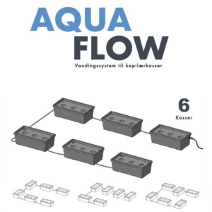 AquaFlow 6 Vandingssystem til Homefarms Kapil&aelig;rkasser