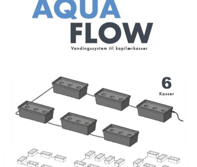 AquaFlow 6 Vandingssystem til Homefarms Kapil&aelig;rkasser
