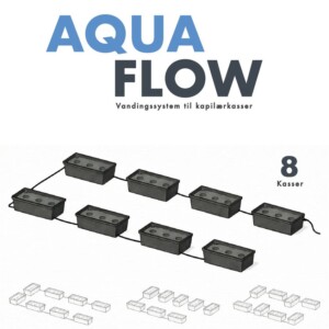 AquaFlow 8 Vandingssystem til Homefarms Kapil&aelig;rkasser