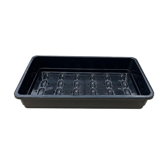Plastbakker Sorte Med Huller 38 x 23 x 6,5