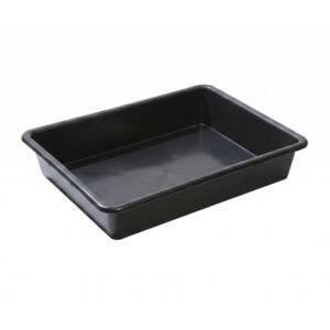 Plastbakker sorte-23 x 17 x 6,5 cm