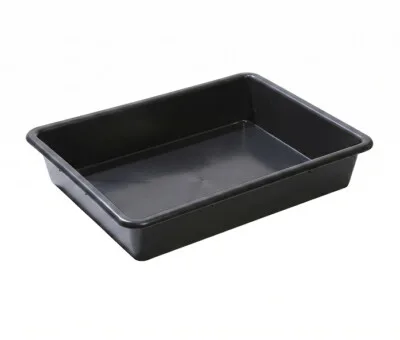 Plastbakker sorte-53x40x9,5 cm