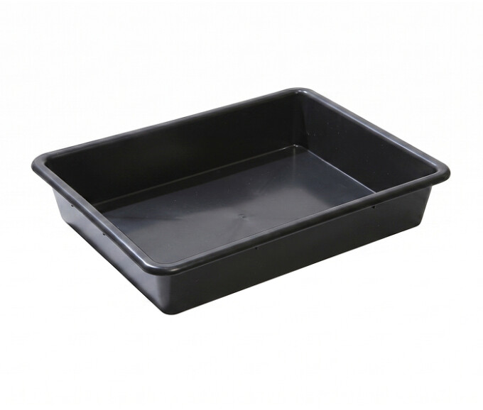 Plastbakker sorte-53x40x9,5 cm