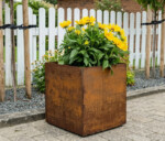 Plantekumme i 3 mm stålplade med målene 50 x 50 x 50 cm