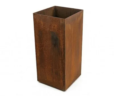 Plantekumme i 3 mm st&aring;lplade med skjulte hjul 40 x 40 x 60 cm