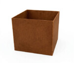 Plantekumme i 5 mm stålplade med målene 40 x 40 x 35 cm