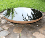 Rundt spejlbassin jern rust