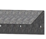 Sneglehegn til træhøjbede i 1 mm varmgalvaniseret plade 6cm x 100cm