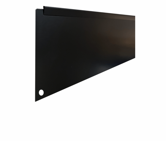 Sort lakeret stål græskanter 15 x 195 cm i 0,8 mm