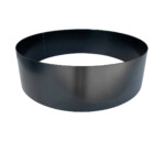 Sort lakeret jern ring som ben til rundt spejlbassin