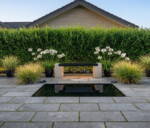 Spejlbassin i 5 mm sort lakeret med målene 160 x 80 x 10 cm