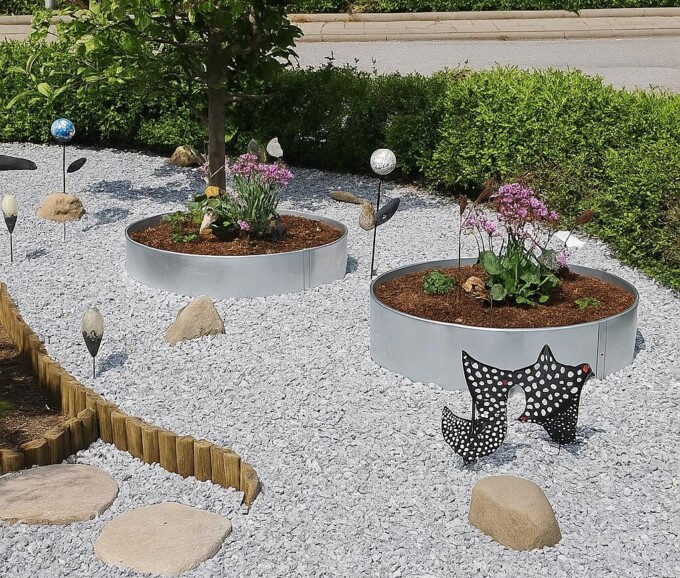 rundt højbed galvaniseret uden snegleknt