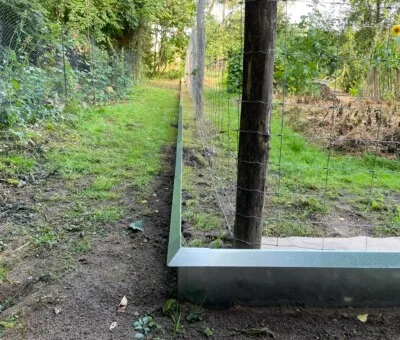Sneglehegn i 1 mm varmgalvaniseret plade 27 x 195 cm
