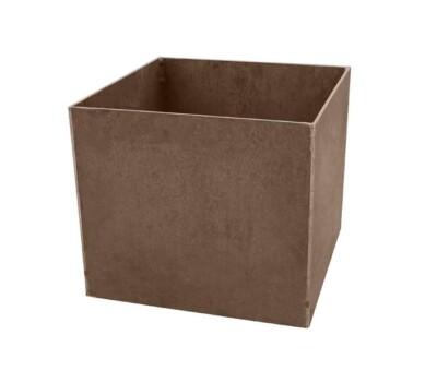 Plantekumme i 5 mm st&aring;lplade med skjulte hjul 40 x 40 x 35 cm