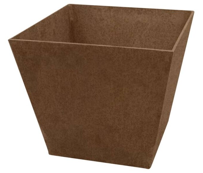 Plantekumme kegleformet i 5 mm stålplade med skjulte hjul 40 x 40 x 35 cm