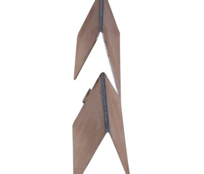 Sneglehegnshj&oslash;rne 90 &deg; udvendig 1mm varmgalvaniseret plade til tr&aelig; h&oslash;jbede