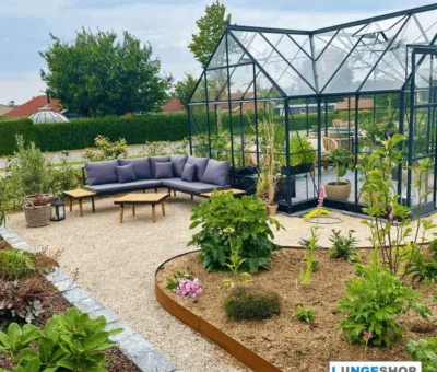 Gr&aelig;skanter i rusten st&aring;lplade H14 cm