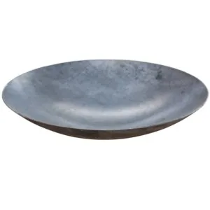 Rundt spejlbassin i corten st&aring;l &oslash;60 uden kant