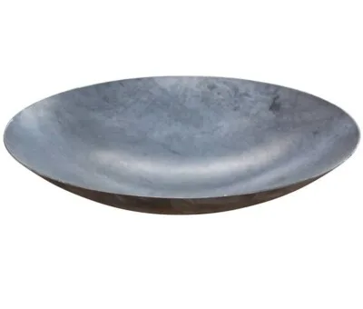 Rundt spejlbassin i corten st&aring;l &oslash;60 uden kant