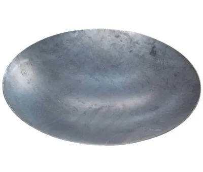 Rundt spejlbassin i corten st&aring;l &oslash;60 uden kant