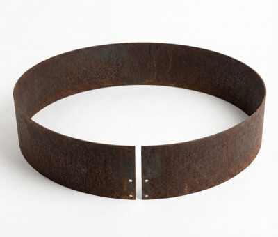 Rundt h&oslash;jbed &oslash;95 cm i 3 mm jern, 20 cm h&oslash;j, &aring;ben