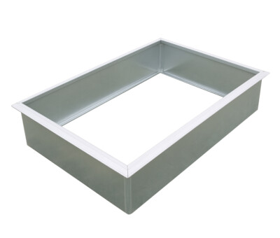 H&oslash;jbede s&aelig;t firkantet galvaniseret med sneglekant