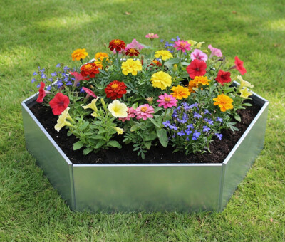 H&oslash;jbede s&aelig;t uden sneglekant galvaniseret sekskantet