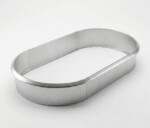 Ovale højbed galvaniseret med sneglekant H40 cm