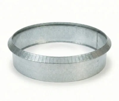 Rundt h&oslash;jbed galvaniseret med sneglekant H26 cm