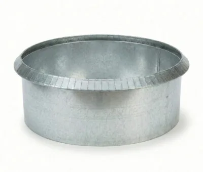 Rundt h&oslash;jbed galvaniseret med sneglekant H40 cm