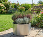 Rundt højbed galvaniseret uden sneglekant H40 cm