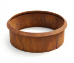 højbed rundt rustent med sneglekant