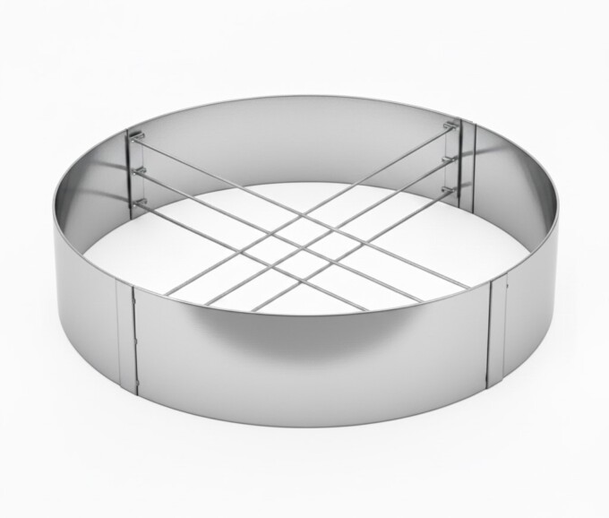 højbed rundt galvaniseret stål