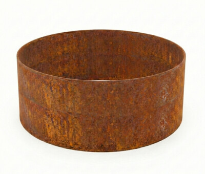 Rundt h&oslash;jbed rusten uden sneglekant H40 cm