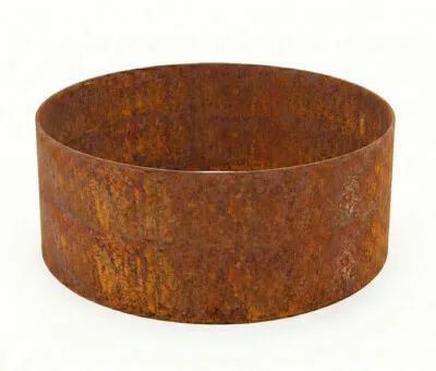 Rundt h&oslash;jbed &oslash;90 cm i 5 mm corten st&aring;l, 50 cm h&oslash;jt