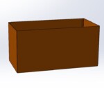 Corten stål skjuler uden bund til to plant growers