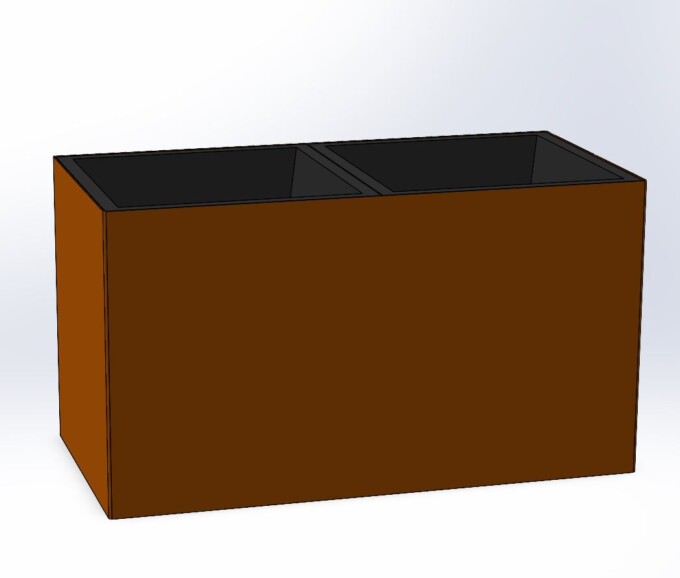 Dobbelt skjuler med potter