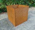 Corten stål skjuler uden bund til en plant growers