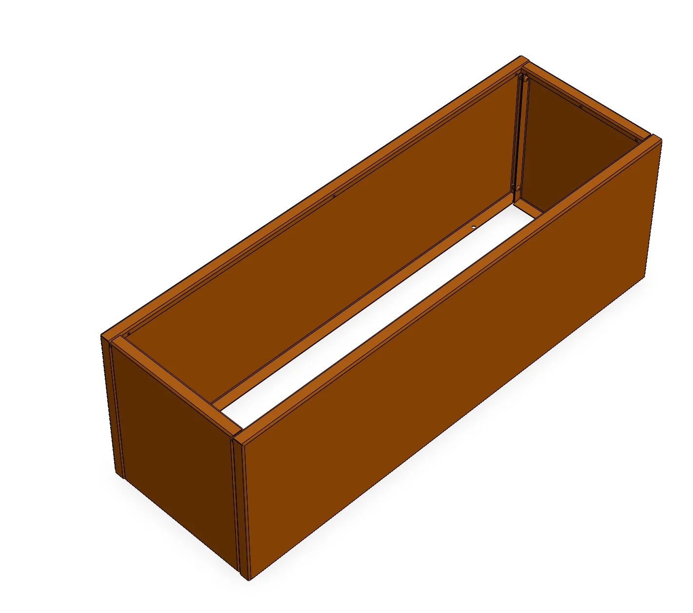 Plantekasse Cortenst&aring;l 120 x 40 cm H40 cm - Billede 5