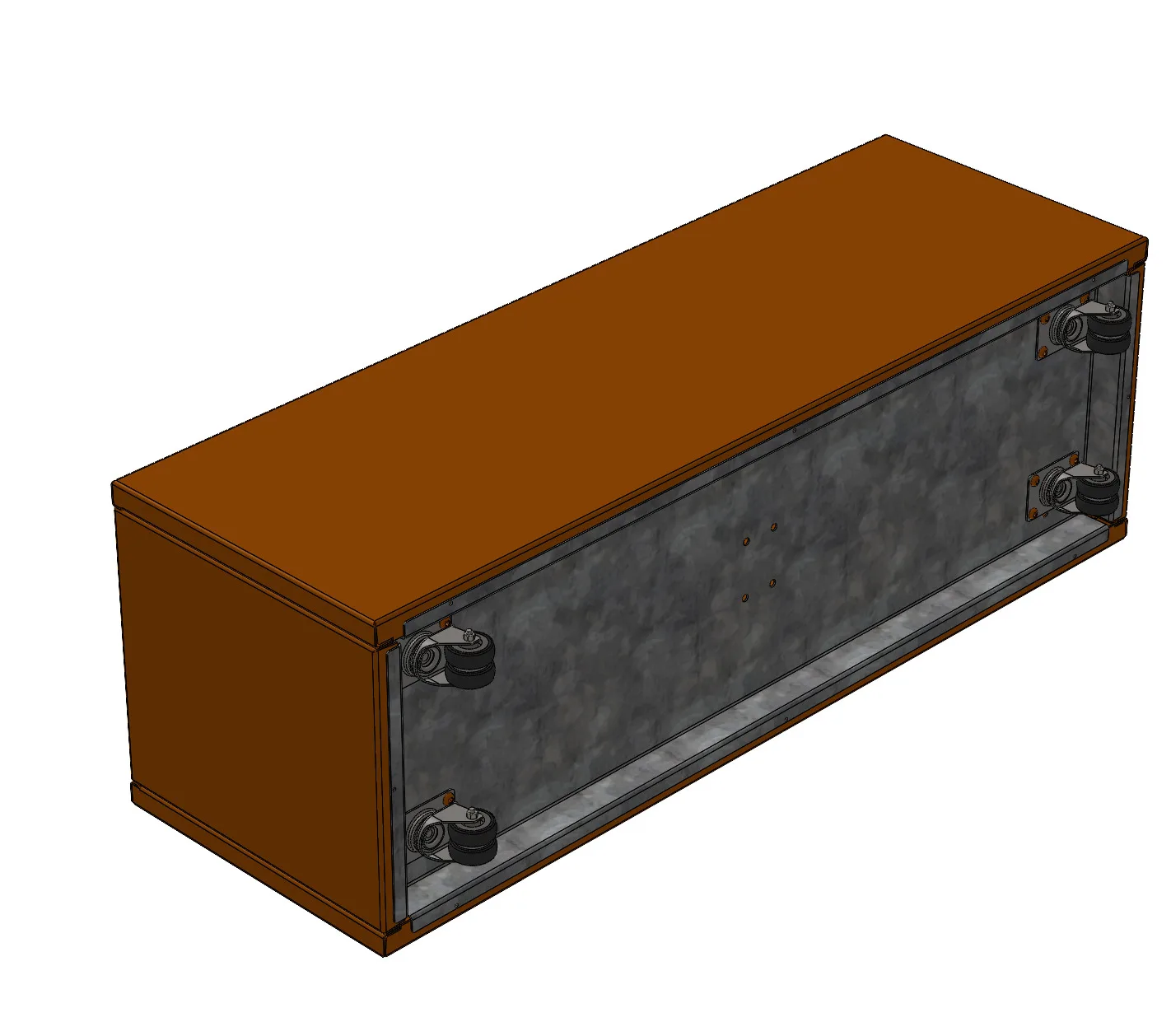 Plantekasse Galvaniseret 120 x 40 cm H40 cm - Billede 5