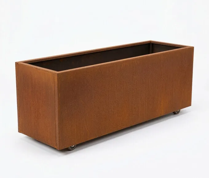 Plantekasse Cortenstål 120 x 40 cm H40 cm