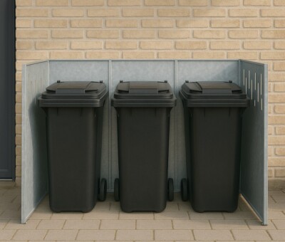 Skraldespandskjuler i flere varianter