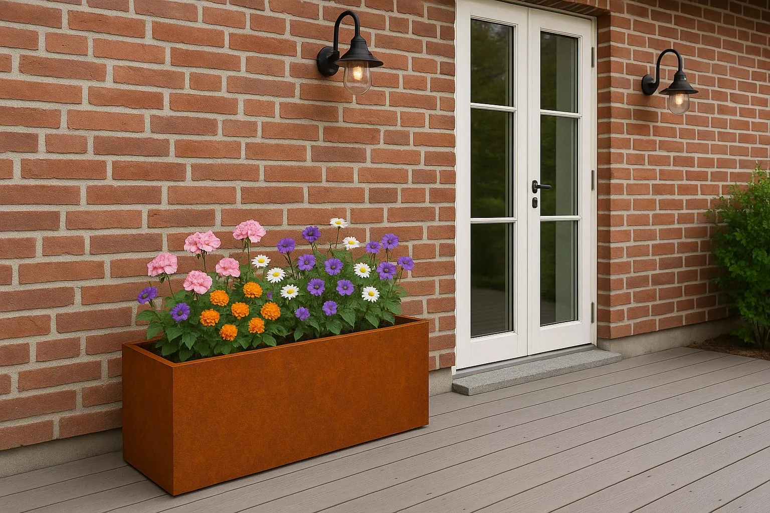 Plantekasse Cortenst&aring;l 120 x 40 cm H40 cm - Billede 3