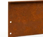 Græskanter i corten stål 3 mm 15x298 cm med bukket kant