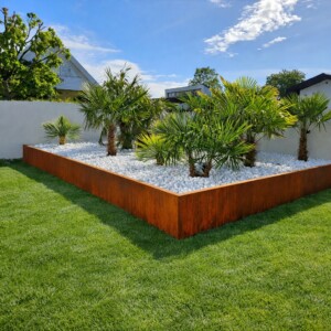 Støttemur med bukket kant - 80 cm, 99 cm