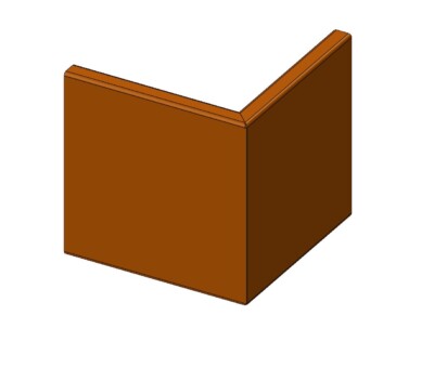 St&oslash;ttemur udvendig hj&oslash;rne